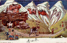 Berggesichter Sign. Hansen Walliser Bergriesen 1901 I-II Face à La Montagne - Unclassified