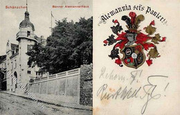 Studentika Bonn (5300) Alemannia Sei's Panier 1908 I-II (fleckig) - Zonder Classificatie