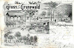 Grunewald (1000) Gasthaus Behmenburg Straßenbahn Lithographie 1900 I- - Ploetzensee