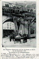 Kreuzberg (1000) Hochbahn Unfall Am 26. September 1908 Feuerwehr 1908 II (Stauchung) Pompiers - Ploetzensee