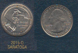 USA 1/4 Dollar $ 2015 D SARATOGA Quarters National Park America - 2010-...: National Parks