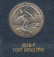 USA 1/4 Dollar $ 2016 P FORT MOULTRIE Quarters National Park America - 2010-...: National Parks