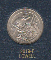 USA 1/4 Dollar $ 2019 P Dollar LOWELL Quarters National Park America - 2010-...: National Parks