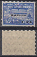 Brazil Brasil 1930 Zeppelin Mi# 6 * Overprint USA 20000R - Luchtpost (private Maatschappijen)
