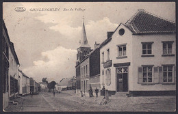 +++ CPA - GHISLENGHIEN - Rue Du Village - Commerce Ad. Delhaize  // - Enghien - Edingen