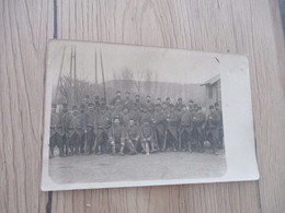 Carte Photo Militaire Militaira Groupe Soldats 6 ème Armée Aisne Identifiée Au Dos - War 1914-18