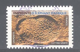 France Autoadhésif Oblitéré N°1964 (Empreinte D'éléphant D'Afrique) (cachet Rond) - Oblitérés