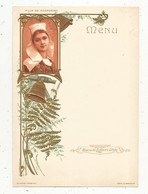 Menu BISCUITS LEFEVRE-UTILE, Série LA BRETAGNE, Fille De ROSPORDEN , Lithographie J.E Goossens, Gaufré, Frais Fr 1.85 E - Menus