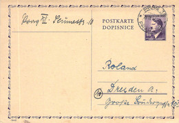 MiNr.P15I. Ganzsache Prag1943 Böhmen U.Mähren - Covers & Documents