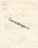 13 4355 MARSEILLE Bouches Du Rhone 1872 Savonnerie JOUNET - SERRET Savonneries A Vapeur Grand Chemin De Toulon - 1800 – 1899