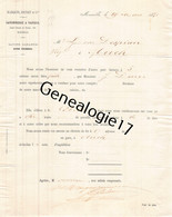 13 4361 MARSEILLE Bouches Du Rhone 1872 Savonnerie MARQUIS - JOUNET ( SERRET ) Savonneries A Vapeur Grand Chemin De Toul - 1800 – 1899