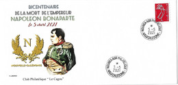 NOUVELLE CALEDONIE (New Caledonia)- Enveloppe Club Cagou -2021- Bicentenaire Mort De Napoléon - Covers & Documents