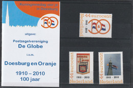 Nederland NVPH 2562 Persoonlijke Zegels Doesburg & Oranje Postzegel Ver. De Globe 2010 MNH Postfris Royal House - Sellos Privados