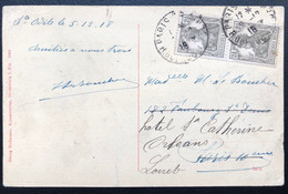 Alsace Libérée Carte 1918 Allemagne N°97 X2 Obl Dateur De Paris En Arrivée Au Lieu Du Dateur Allemand Encore En Fonction - Autres & Non Classés
