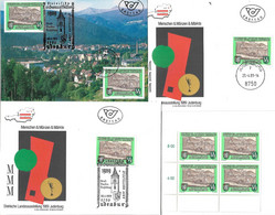 3100d: Heimatsammlung 8750 Judenburg, Landesausstellung 1989, Maxikarte, FDCs Und Viererblock - Judenburg