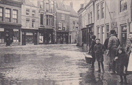 485522Vlissingen, Oude Markt Tijdens Den Watervloed 12 Maart 1906. - Vlissingen