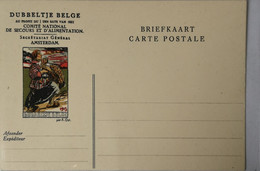 Dubbeltje Belge Briefkaart - Carte Postal Illustrator A. Ost 1915 // 19??Rare - Andere & Zonder Classificatie