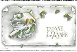 "Bonne Année" 6 Cartes Petit Format Années 1945 à 1962 Format 9 X 14 Années 1920 - Collections & Lots