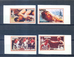 STAFFA SCOTLAND SET IMPERFORED OLYMPICS MOSCOW   MNH - Summer 1980: Moscow