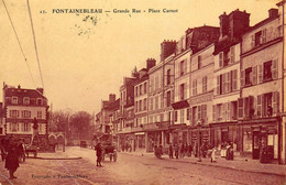 Fontainebleau * Débit De Tabac Tabacs TABAC , Grande Rue , Place Carnot * Boulangerie * Commerces Magasins * 1907 - Fontainebleau