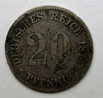 Deutsches Kaiserreich 20 Pfennig 1876 B - 20 Pfennig