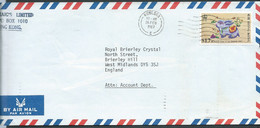 Hong Kong , Lettre Lsc , Affranchie à 1,70 Dollar  YVERT N° 493 Pour Le Royaume Uni  En 10/02/1987 , AU7204 - Covers & Documents