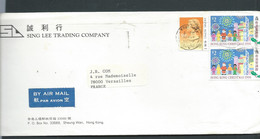 Hong Kong , Lettre Lsc , Affranchie à 4,50  Dollar  YVERT N°628 X 2 + 501 Pour LA FRANCE   En   13/11/1990, AU7213 - Cartas & Documentos