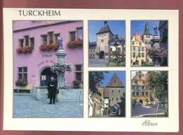 Delcampe - CPM Neuve 68 TURCKHEIM Multi Vues Et Son Veilleur De Nuit - Turckheim