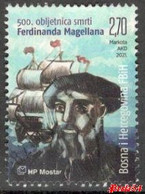 Bosnia Croatian Post - Ferdinand Magellan 2021 Used - Bosnia And Herzegovina