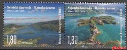 Bosnia Croatian Post - Rama Lake 2020 Pair Used - Bosnia And Herzegovina