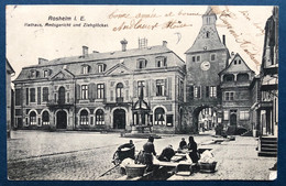 Alsace Lorraine Carte Postale De Rosheim Timbres Allemand Obl Ambulant "Strasburg Molsheim Selestat" Pour Lyon - Other & Unclassified