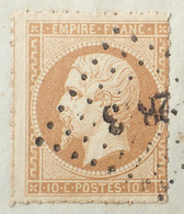 R1311/403 - NAPOLEON III N°13B (sur Fragment) ➤➤➤➤ Percé En Ligne - 1853-1860 Napoleon III