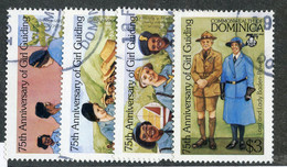 318 Dominica 1985 Sc.#886-89 Used "Offers Welcome" - Dominica (1978-...)