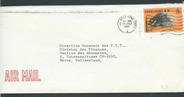 Hong Kong Lettre Lsc Affranchie à 1,30 Dollars   YVERT N° 381 Pour  La Suisse   6/07/1982  AU7308 - Storia Postale