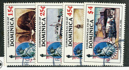 330 Dominica 1986 Sc.#940-43 Used "Offers Welcome" - Dominica (1978-...)