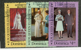 331 Dominica 1986 Sc.#950-52 Used "Offers Welcome" - Dominica (1978-...)