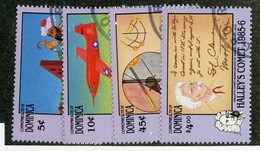 332 Dominica 1986 Sc.#945-48 Used "Offers Welcome" - Dominica (1978-...)