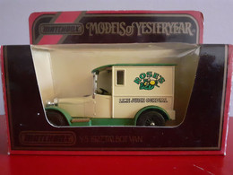 Y5 1927 TALBOT ROSES LIME JUICE CORDIAL MATCHBOX MODEL OF YESTERYEAR - Matchbox