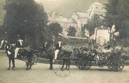 Luchon * Carte Photo 1903 * Voiture Primée à La Bataille De Fleurs * Char - Luchon