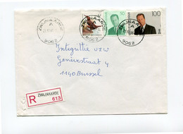 1996 R-enveloppe ZWIJNAARDE   - Zegels 50 / 100 Albert II + 6 Fr Waterspreeuw - 1993-2013 King Albert II (MVTM)