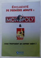 DEPLIANT Flyers COLLECTION ATLAS LES Jeux Asterix Monopoly 2006 - Objets Publicitaires