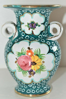 PETIT VASE PORCELAINE ITALY DERUTA FLEURI FLEURS MILIEU XXe MAJOLIQUE VINTAGE COLLECTION VITRINE - Deruta (ITA)