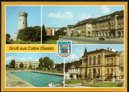 F3506 - TOP Calbe Freibad Rathaus - Bild Und Heimat Reichenbach - Schönebeck (Elbe)