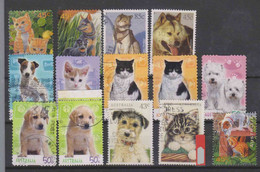 #549 AUSTRALIE - Timbres Oblitérés Chiens Chats - Used Stamps