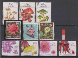 #547 AUSTRALIE - Timbres Oblitérés Fleurs Sauvages Champignons - Used Stamps