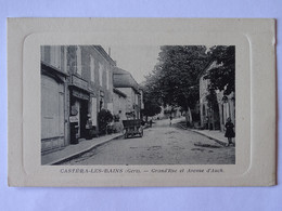 CPA (32) Gers - CASTERA LES BAINS - Grand'Rue Et Avenue D'Auch - Castera