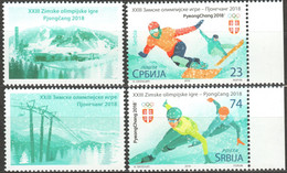 Snowboard Skating - SERBIA 2018 Winter Olympics Pyeongchang KOREA - MNH - CINDERELLA LABEL VIGNETTE - Hiver 2018 : Pyeongchang