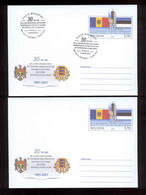 Moldova 2021 30 Recognition Of The Independence Of The Republic Of Estonia  Prep. Envelope + FDC - Moldavië