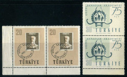 Turkey 1957 Mi 1522-1523 MNH Academy Of Art, 75th Year [Pair] - Neufs