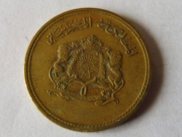 Pièce De Monnaie 1974 - 1394  (5 Centimes 1974 Du Royaume Du Maroc) - Origine Sconosciuta
